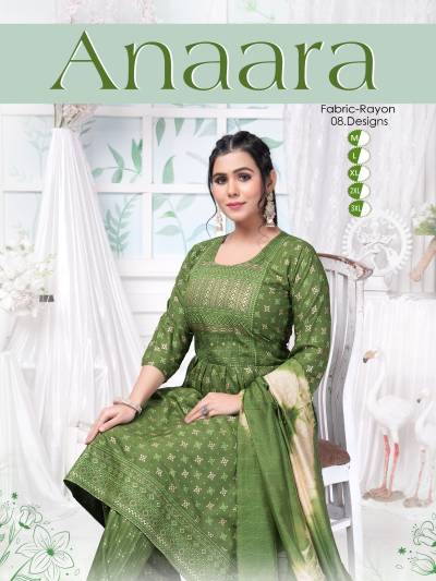 ANAARA BY FT DEIGNER RAYON PRINT SALWAR SUIT WHOLESALER IN INDIA